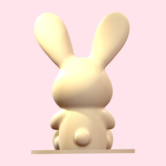 Cute Rabbit Bunny Illustration 3D