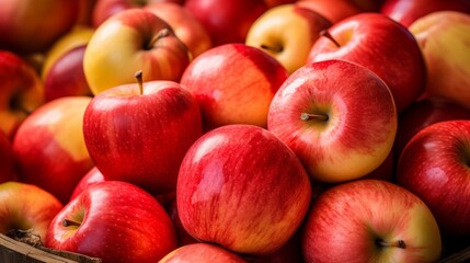 Fototapeta na wymiar Colorful stack of apple