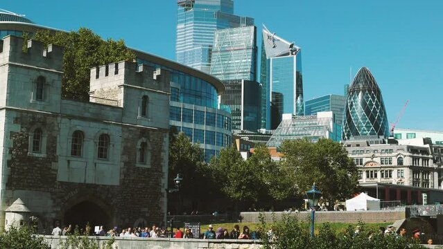  Tower of London and City Skyscrapers