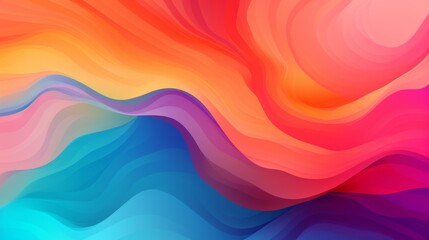 Fototapeta premium Vibrant abstract background with wavy