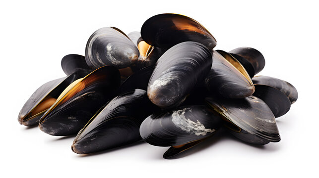 a pile of mussels