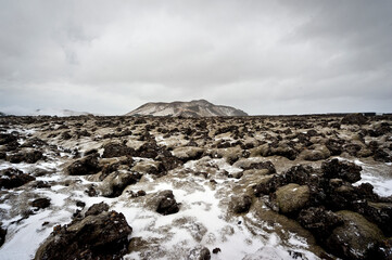 Barren volcanic landscape 