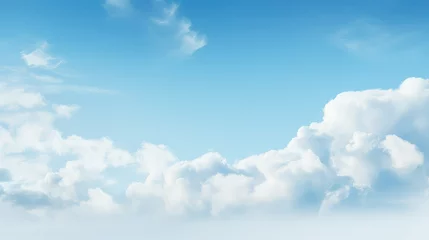 Foto op Plexiglas light white sky background illustration serene calm, pure ethereal, heavenly tranquil light white sky background © vectorwin