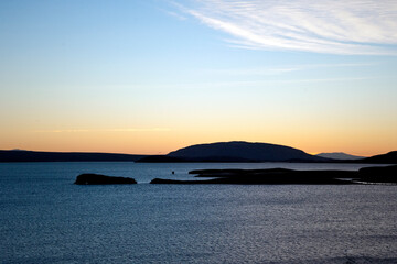 Obraz premium Lake sunset