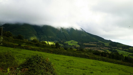 Beautiful wild nature of Sao Miguel, Azores islands.