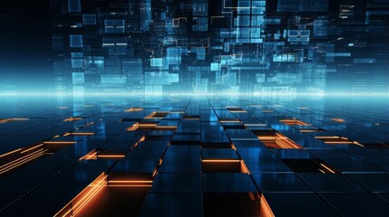 Fototapeta premium Technological inspiration, future hint in abstract bg