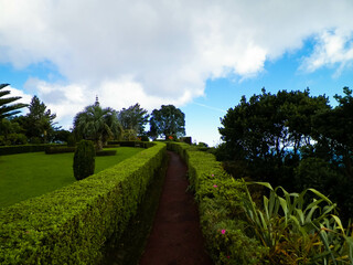 Fototapeta na wymiar Path in park, Azores islands