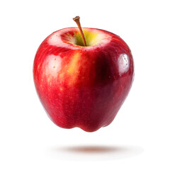 Fresh tasty red apple isolated on white background