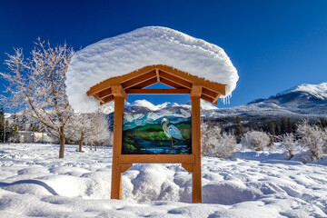 Meadow park in Whistler, BC, after a big snowfall