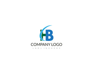 Obraz premium Vector Letter H B Hexagonal Minimal and Trendy Professional Logo Design On Black And White Background