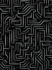 an intricate geometric pattern that forms a three-dimensional labyrinth created with Generative Ai