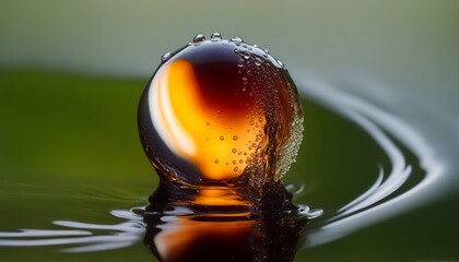 water drop blurry, depth of field,