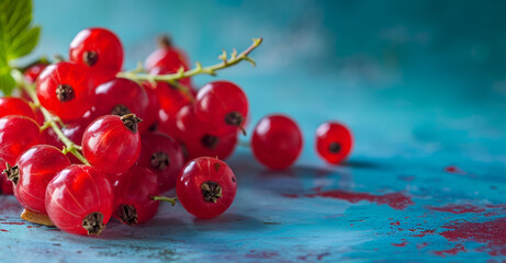Summer Berries: Glossy red currants add a splash of color, ready for a healthy treat