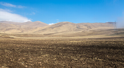View of the mountains in Armenia