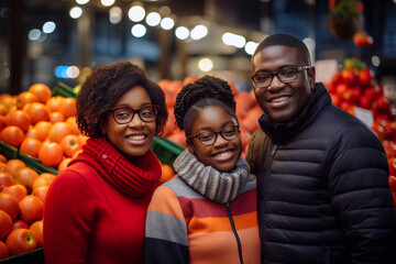 Fototapeta premium family shopping