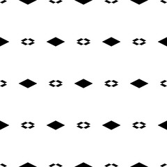 Seamless pattern. Rhombuses, parallelograms ornament. Folk wallpaper. Ethnic motif. Simple shapes background. Geometric backdrop. Digital paper, textile print, web design, abstract. Vector artwork.