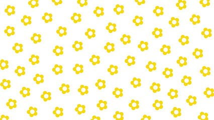 Seamless background with yellow flowers