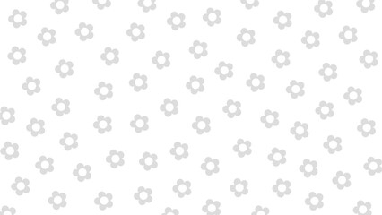 Seamless background with grey flowers