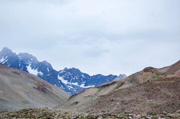 paisaje de la cordillera de los andes en argentina