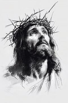 Pencil drawings of jesus discount