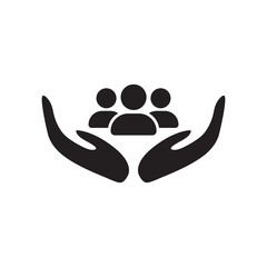 Culture, people flat icon. International team and a globe. Nationality, Social issues, equal rights, help or support employee, community care, age and culture diversity, people group save