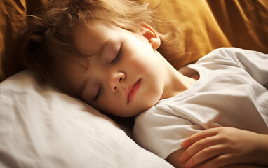 Image capturing the serene essence of children sleeping like angels