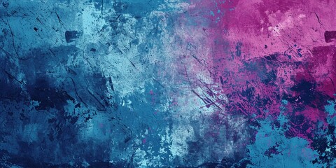 Electric Fusion: Grunge Neon Blue and Neon Pink Trendy Texture, Tailored for Extreme Sportswear, Racing, Cycling, Football, Motocross, Basketball, Gridiron, and Travel. A Dazzling Backdrop or Wallpape - obrazy, fototapety, plakaty