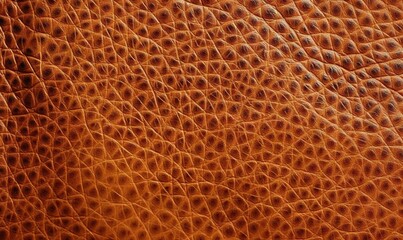 close-up of a brown texture, likely made of leather or crocodile skin