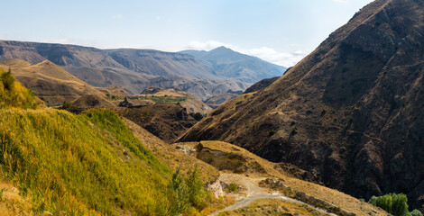View of the mountains in Armenia