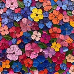 Fototapeta na wymiar Millions of Flower Petals Pattern