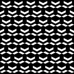 Seamless pattern. Parallelograms, chevrons ornament. Geometric backdrop. Quadrangular shapes, curves wallpaper. Ethnic motif. Simple background. Textile print, web design. Vector art