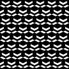 Seamless pattern. Parallelograms, chevrons ornament. Geometric backdrop. Quadrangular shapes, curves wallpaper. Ethnic motif. Simple background. Textile print, web design. Vector art