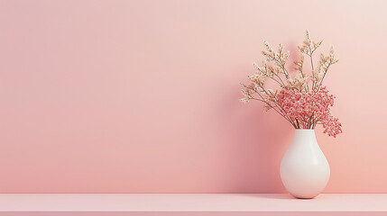 Modern Cosmetics Product Showcase with Vase