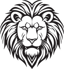 High-quality lion head vector Illustration