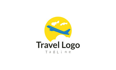 Travel logo stock vector template design