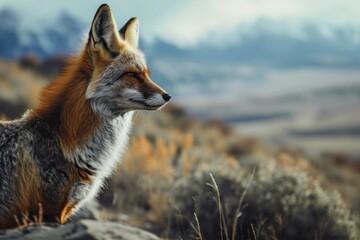 fox in the wild