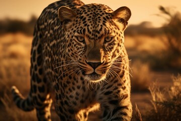 beautiful leopard in the wild
