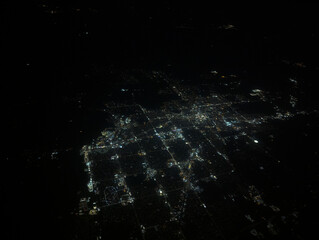 Nighttime Aerial View of San Francisco California