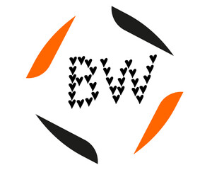 NEW BEST bw creative initial latter logo.bw abstract.bw latter vector Design.bw Monogram logo design .company logo