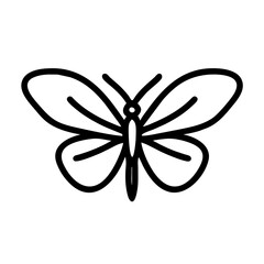 line icon butterfly.