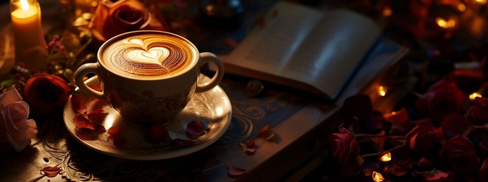 Brewed Affection: Artful Bookmark For Coffee Lovers for Valentine's Day