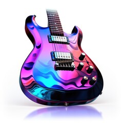 Obraz premium electric guitar on white 