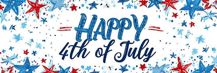 happy 4th of july poster Generative Ai