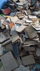 Fototapeta na wymiar pile of books