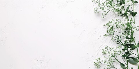 White background for wedding, minimalism
