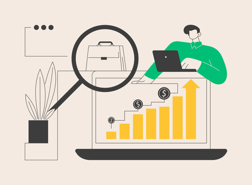 Boost sales abstract concept vector illustration.