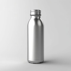 silver water bottle  ,generative ai