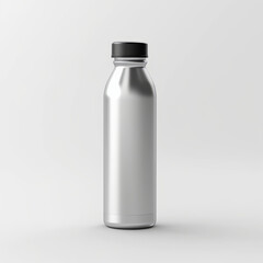 silver water bottle  ,generative ai