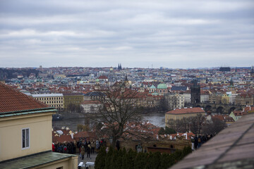 Fototapeta na wymiar Old Town Square, Prague, panorama view