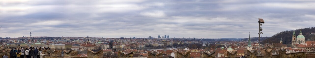 Fototapeta na wymiar Old Town Square, Prague, panorama view